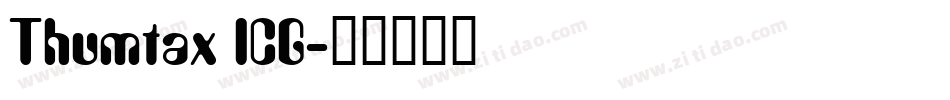 Thumtax ICG字体转换